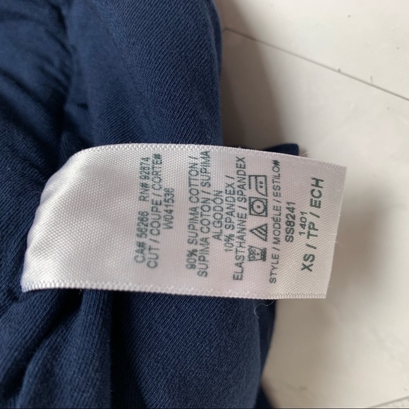 Splendid Ruched Side Mini Skirt Navy XS - Picture 8 of 8